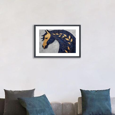 إطار صورة Mxtallup مقاس 19x34 من الخشب الصلب الأسود مقاس 15X30 يناسب الصورة مقاس 19x34 بدون حصيرة أو 15x30 مع حصيرة (T23B1934W1530) in Saudi Arabia