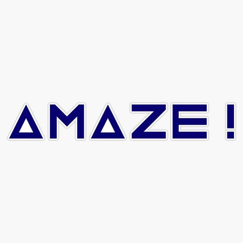 Magnet Project Hail Mary - Amaze! (Blue) | Magnetic Bumper Sticker 5" in Saudi Arabia