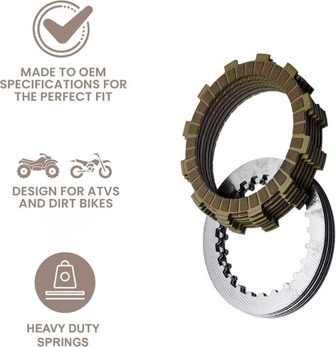 طقم القابض Tusk مع نوابض شديدة التحمل متوافقة مع Yamaha YZ80 1995-2001 in Saudi Arabia