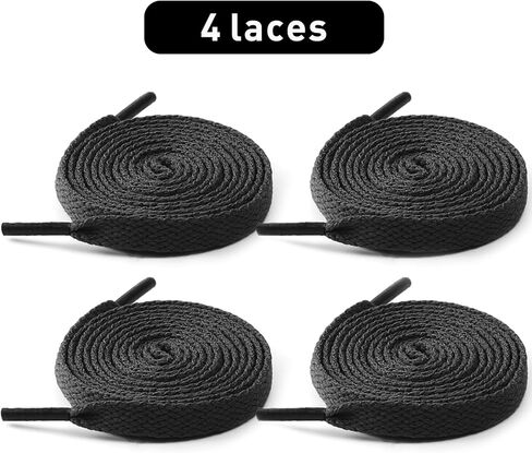 UamGlsob 2Pairs Knee High Shoelaces for Converse Chuck Taylor, Flat Polyester Laces Replacement Strings with Anti-Fray Ends in Saudi Arabia