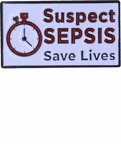 Jim Clift Design Suspect Sepsis Enamel Lapel Pin in Saudi Arabia