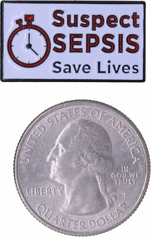 Jim Clift Design Suspect Sepsis Enamel Lapel Pin in Saudi Arabia