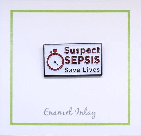 Jim Clift Design Suspect Sepsis Enamel Lapel Pin in Saudi Arabia