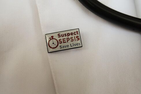 Jim Clift Design Suspect Sepsis Enamel Lapel Pin in Saudi Arabia