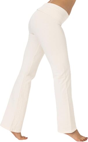 RSF300GD - Stretch Fleece Winter Yoga Legging, Foldover Waistband, Made in USA in Saudi Arabia