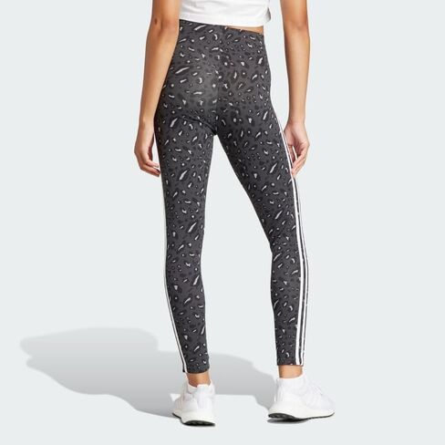 بنطال ضيق بطبعة حيوانات من adidas Essentials 3-Stripes رمادي/كربوني/أسود LG in Saudi Arabia