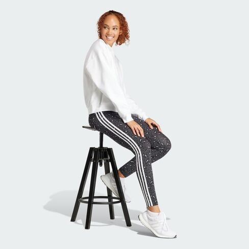 بنطال ضيق بطبعة حيوانات من adidas Essentials 3-Stripes رمادي/كربوني/أسود LG in Saudi Arabia