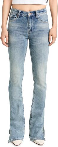 Womens High Rise Mini Boot Cut Five Pocket Jeans, Stylish & Trendy Pants in Kuwait