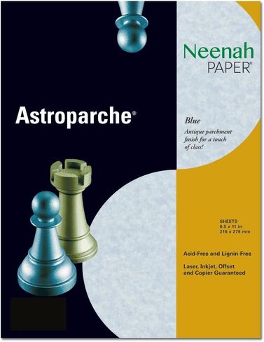 ورق كتابة الحروف الزرقاء من Astroparche، 500 ورقة، 24 رطلاً من السندات / 60 رطلاً. وزن النص، 8.5 × 11 بوصة in Kuwait