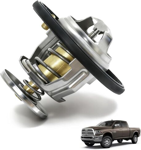 Engine Thermostat Replaces 52028898AE 52028898AI Compatible with Ram Dodge Magnum JP Grand Cherokee Commander Chrysler 300 2003-2018 For 5.7L 6.1L 6.2L 6.4L Cooling System Thermostat in Kuwait