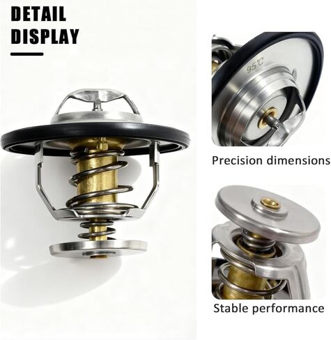 Engine Thermostat Replaces 52028898AE 52028898AI Compatible with Ram Dodge Magnum JP Grand Cherokee Commander Chrysler 300 2003-2018 For 5.7L 6.1L 6.2L 6.4L Cooling System Thermostat in Kuwait