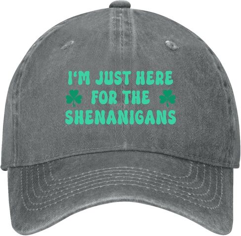 أنا فقط هنا من أجل قبعة The-Shenanigans للرجال من البيسبول المتعثر الناعم المغسول in Saudi Arabia