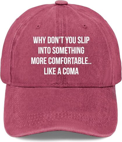 Why Don't You Slipped Into-Something Hats for Mens Trendy Washed Distressed in Saudi Arabia
