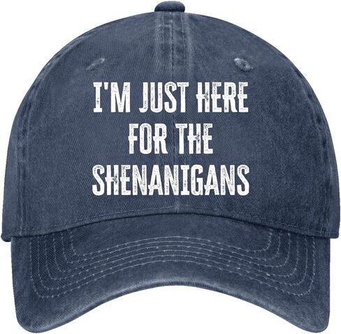 أنا هنا فقط من أجل قبعة The-Shenanigans للنساء المغسولة المضحكة in Saudi Arabia