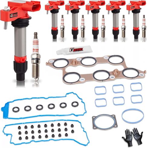 Ignition Coil Pack, Spark Plug, Intake Manifold Gasket For Buick Allure Enclave LaCrosse, For Cadillac ATS XTS CTS SRX STS Chevy Impala Malibu Equinox Traverse GMC Canyon Acadia Terrain Saturn 3.0 3.6 in Saudi Arabia