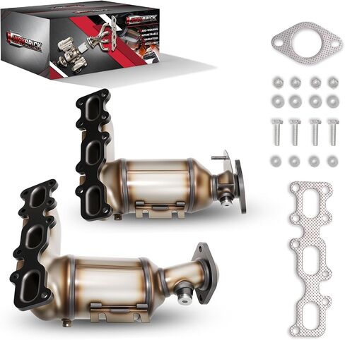 2pcs Catalytic Converter with Exhaust Manifold Compatible with 2013-2019 Ford Explorer/Flex/Taurus, 2015-2018 Ford Edge V6 3.5L/3.7L(EPA Compliant) in Saudi Arabia