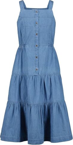 فستان متوسط ​​الطول من الدنيم خفيف الوزن بدون أكمام للفتيات من Lucky Brand in Saudi Arabia