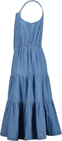 فستان متوسط ​​الطول من الدنيم خفيف الوزن بدون أكمام للفتيات من Lucky Brand in Kuwait