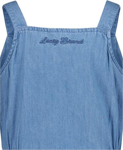 فستان متوسط ​​الطول من الدنيم خفيف الوزن بدون أكمام للفتيات من Lucky Brand in Kuwait
