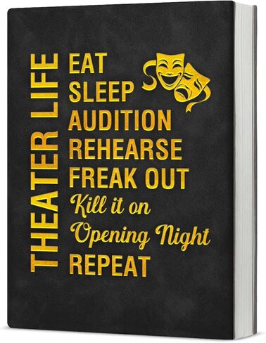 Theater Life Journal Graduation Gifts Funny Theater Gifts Comedy Theater Notebooks for Her Him Thespian Writer Gift for Actors Performers Direactors Acting Students in Saudi Arabia
