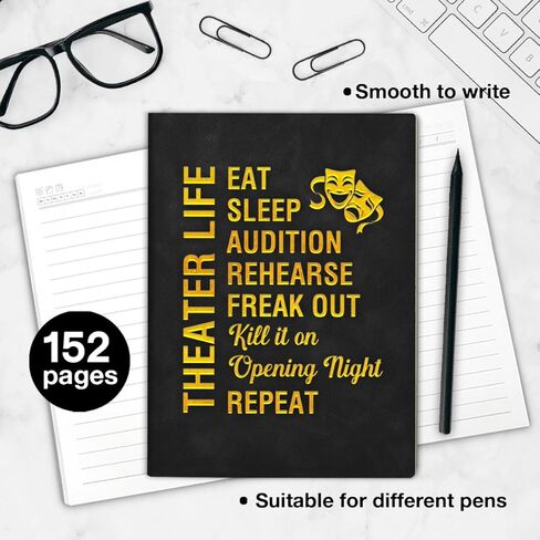 Theater Life Journal Graduation Gifts Funny Theater Gifts Comedy Theater Notebooks for Her Him Thespian Writer Gift for Actors Performers Direactors Acting Students in Saudi Arabia
