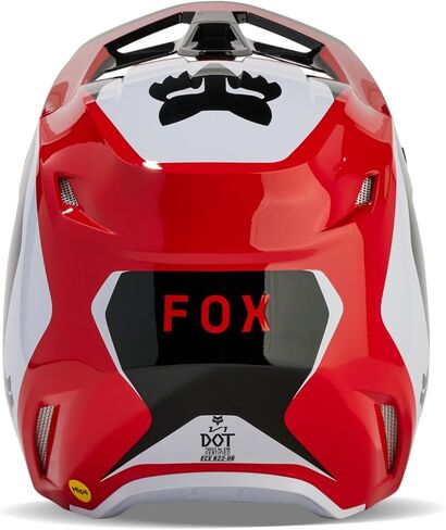خوذة الدراجة الترابية V1 للجنسين من Fox Racing، باللون الأحمر الفلوريسنت، مقاس X-Small in Saudi Arabia