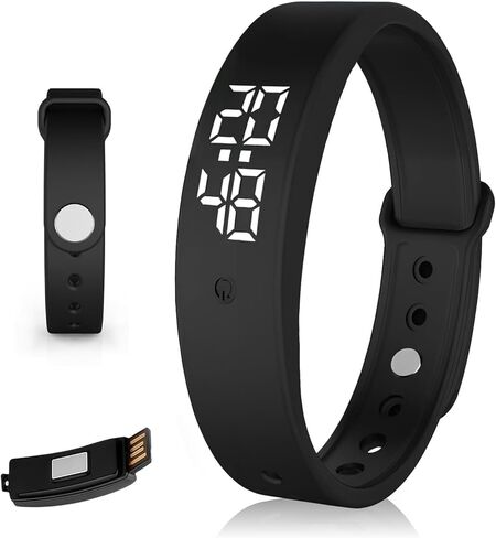 Vibrating Alarm Wristband Deaf People Watch Band Fit Sleeps Rise Silent Shock Clock Bracelet Bands for Heavy Sleepers Wearable Wrist Band That Won't Wake Partner Vibration Bed Shaker in Kuwait