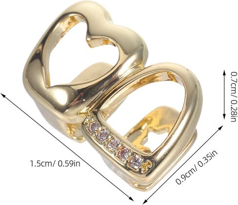 BESPORTBLE 2 قطعة مجوهرات أسنان للنساء والرجال بأحجار الراين اللامعة قبعات أسنان مزخرفة لشوايات الفم من أجل الحلي التنكرية Hiphop Rapper Grills Props in Kuwait