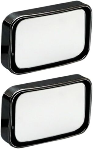 2Pcs Car Convex Back Passenger Self-Adhesive Blind Spot Rear View Mirror Wide Angle Curved Rearview Mirror in Saudi Arabia
