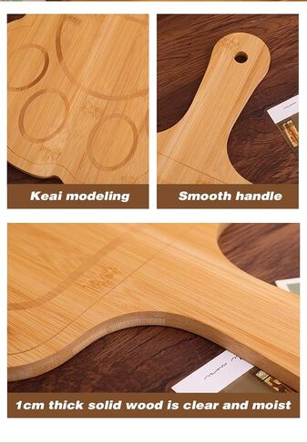 Paw-Shaped Bamboo Serving Plate with Handle, Natural Wood Dinner Plate, Decorative Food Tray. New Store Launch — only 50 Pieces Available at a Special Introductory Price. Thank You for Your Support! in Saudi Arabia