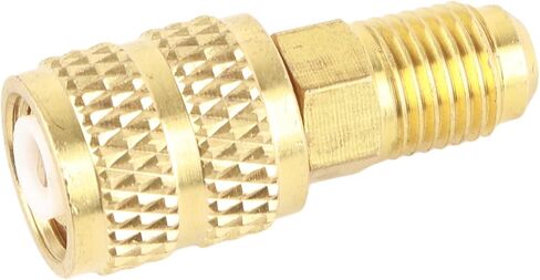 R410A 1/4" ذكر SAE إلى 5/16" أنثى SAE محول المتانة الأمثل لمكيفات الهواء بنظام سبليت صغير (R410A خارجي 1/4SAE داخلي 5/16SAE) in Saudi Arabia
