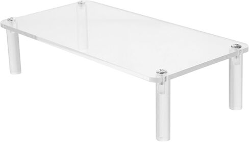 iplusmile Clear Acrylic Jewelry Stand 7.87X3.14X1.96In Single-Tier Display Organizer for Bracelets Watches and Accessories Compact Home Decor Display Shelf Riser in Saudi Arabia