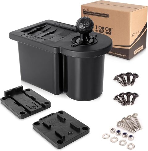 Golf Cart Ball Washer and Club Cleaner Kit, Detachable Golf Club Head and Ball Washer Golf Cleaner for EZGO Club Car Yamaha in Kuwait