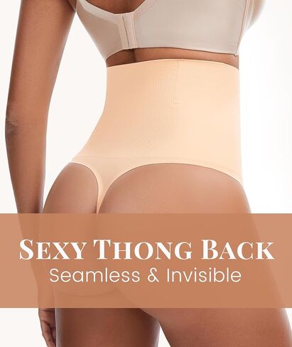 Tummy Control Shapewear Underwear for Women,Seamless High Waist Thong Panties, Compression Faja Body Shaper Shorts in Saudi Arabia