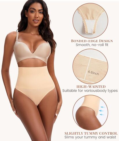 Tummy Control Shapewear Underwear for Women,Seamless High Waist Thong Panties, Compression Faja Body Shaper Shorts in Saudi Arabia