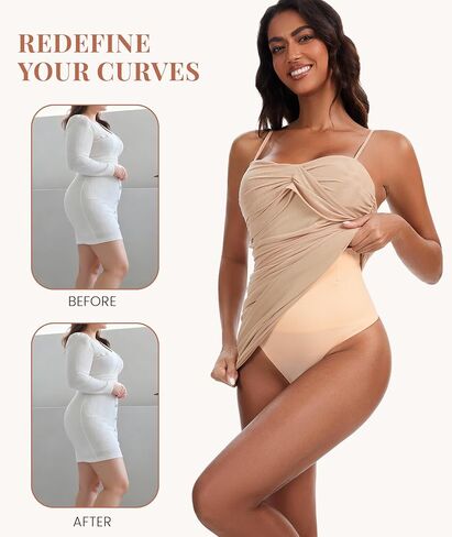 Tummy Control Shapewear Underwear for Women,Seamless High Waist Thong Panties, Compression Faja Body Shaper Shorts in Saudi Arabia