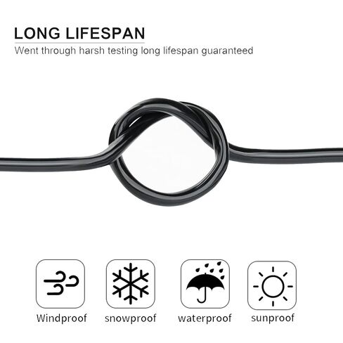 سلك كهربائي 18 قياس 7 موصلات 25FT، UL 2464 18 AWG 7 سلك كابل نحاسي معلب مجدولة 18/7 للسيارات والمقطورة والإضاءة والألواح الشمسية وكابل التمديد ومكبر الصوت وما إلى ذلك. in Kuwait