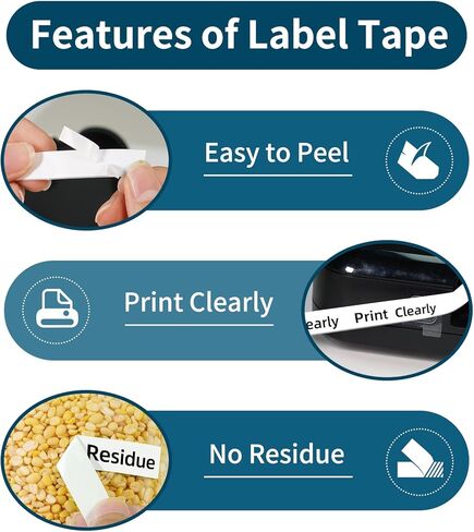 استبدل شريط Brother Label Maker TZe-231 المتوافق مع شريط Brother P Touch Label Tape Tz Tape 12 مم 0.47 مغلف أبيض سهل التقشير، PT-D210 D220 H110 1280 D610BT عبوات 1/2 بوصة × 8 متر، 4 عبوات in Kuwait