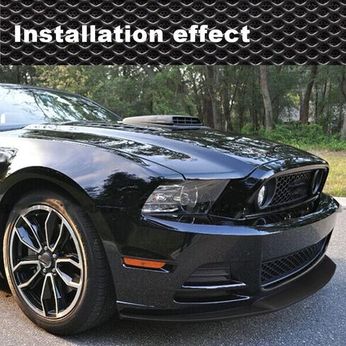 PIT66 Front Bumper Lip Lower Chin Spoiler Wing Body Kit, Compatible with 2013-2014 Ford Mustang V6 V8 USDM (Not Fit Shelby/GT500 Bumper), Carbon Fiber Style in Saudi Arabia
