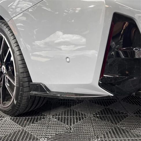 Rear Bumper Protector Canards Splitter Side Skirt Guard Body Kits ，Compatible For BMW 3 Series G20 G28 325 330 M-Sport 2019-2024(Carbon Fiber Look) in Saudi Arabia