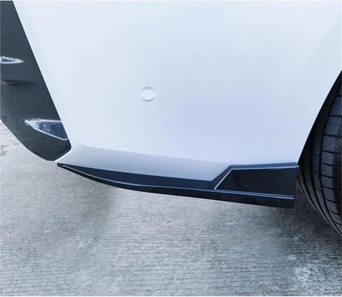 Rear Bumper Protector Canards Splitter Side Skirt Guard Body Kits ，Compatible For BMW 3 Series G20 G28 325 330 M-Sport 2019-2024(Carbon Fiber Look) in Saudi Arabia