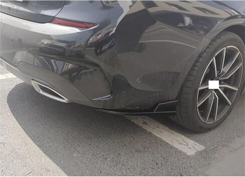Rear Bumper Protector Canards Splitter Side Skirt Guard Body Kits ，Compatible For BMW 3 Series G20 G28 325 330 M-Sport 2019-2024(Carbon Fiber Look) in Saudi Arabia