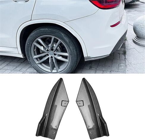 مانع صدمات خلفي للسيارة الشفاه الناشر الجانب الفاصل سبويلر طقم الجسم ، متوافق مع BMW X3 G01 M Sport 2018 2019 2020 2021 (مظهر كربوني) in Kuwait