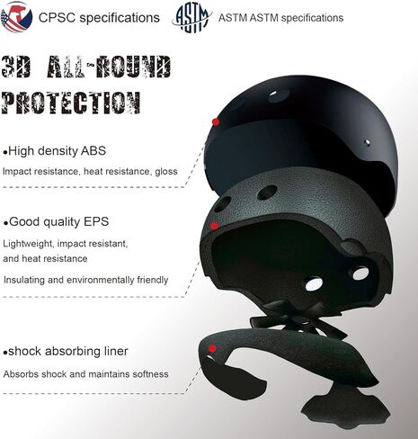 Kids Bike Helmet, CPSC & ASTM Certified, Adjustable EPS Protective Gear, 5 Colors, Multi-Sport for Boys & Girls, 11 Vents, Free Sports Drawstring Bag in Saudi Arabia