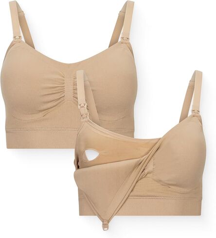 Kindred Bravely Essentials Pumping and Nursing Bras, Hands Free, Nursing Bras for Breastfeeding, 2 Pack in Saudi Arabia