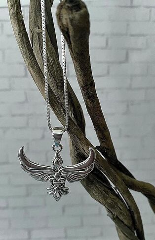 Jewelry Trends Rising Phoenix Modern Style Sterling Silver Pendant Necklace in Saudi Arabia