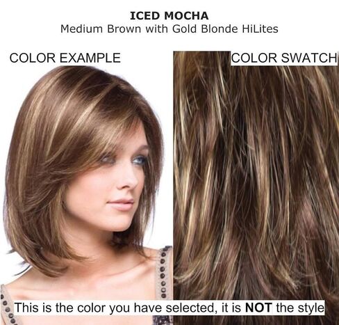 Bundle - 3 items: Coco Wig by Rene Paris, Christy's Wigs Q & A Booklet & Wide Tooth Comb - Color: ICED MOCHA in Saudi Arabia