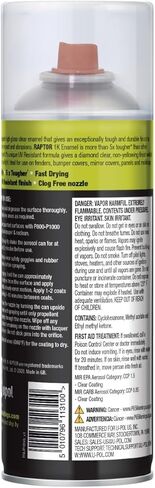 طلاء RAPTOR 1K Pro Enamel، طلاء بخاخ سيارات بدرجة احترافية، دهانات وإعدادات أولية، لمسة نهائية قوية ومتينة، سهل الاستخدام، 10 أونصة، شفاف in Saudi Arabia
