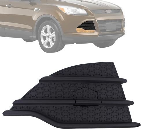NewYall Front Left Fog Light Hole Cover Bumper Grille Insert Black for Ford Escape 2013-2016 Driver Side CJ5Z17E811AA CJ5Z-17E811-AA in Kuwait