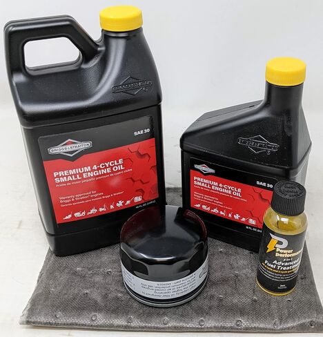 طقم تغيير الزيت Briggs & Stratton 66 أونصة SAE 30 مع فلتر 492932s ومعالجة الوقود in Saudi Arabia